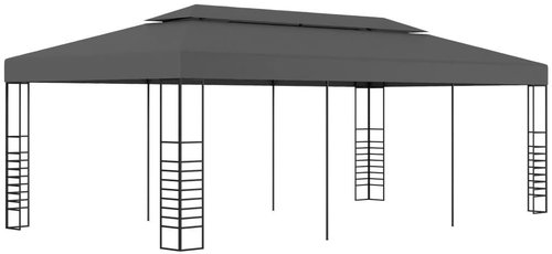 Gazebo 3 x 6 m anthracite - Garden Gazebo - Main image