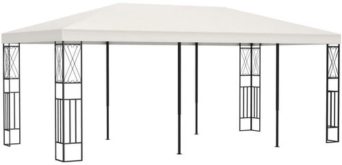 Gazebo 3 x 6 m cream textile - Garden Gazebo - Main image