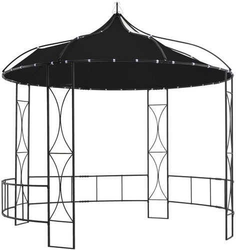 Gazebo 300 x 290 cm anthracite round - Garden Gazebo - Main image