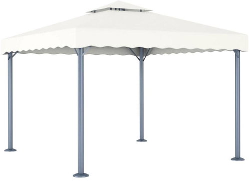 Gazebo 300 x 300 cm cream aluminum - Garden Gazebo - Main image