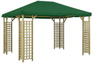 Gazebo 4 x 3 m green - Garden Gazebo