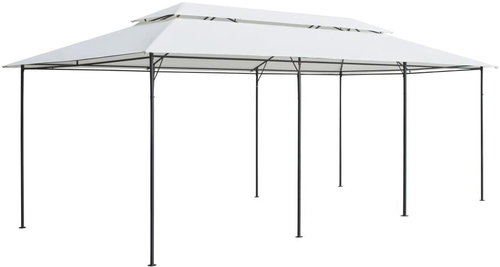 Gazebo 600 x 298 x 270 cm white - Garden Gazebo - Main image