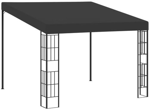 Gazebo to the wall 3 x 3 m anthracite textile - Garden Gazebo - Main image