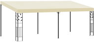 Gazebo to the wall 6 x 3 x 2.5 m cream - Garden Gazebo