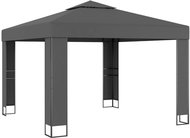 Gazebo with double roof 3 x 3 m anthracite - Garden Gazebo