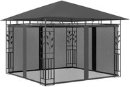 Gazebo with mosquito net 3 x 3 x 2.73 m anthracite 180 g / m2 - Garden Gazebo