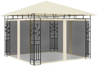 Gazebo with mosquito net 3 x 3 x 2.73 m cream 180 g / m2 - Garden Gazebo