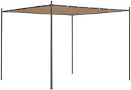Gazebo with a flat roof 3 x 3 x 2.4 m beige - Garden Gazebo