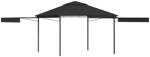 Gazebo with two extra roofs 3x3x2.73 m anthracite 180 g / m2 - Garden Gazebo - Main image