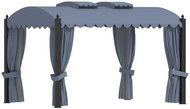 Gazebo with curtains 3 x 4 m anthracite steel - Garden Gazebo
