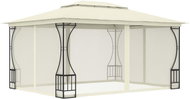 Gazebo with curtains 300 x 400 x 265 cm cream - Garden Gazebo