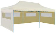 Party Tent Cream folding scissor party tent 3 x 6 m - Párty stan