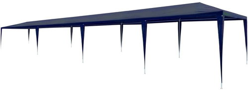 Party tent 3 x 12 m PE blue - Garden Gazebo - Main image