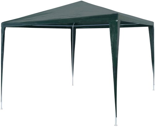 Party tent 3 x 3 m PE green - Garden Gazebo - Main image