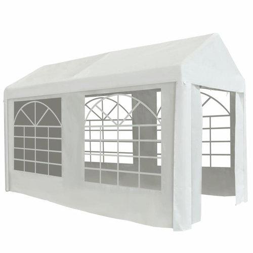 Party tent PE 2 x 4 m white - Garden Gazebo - Main image