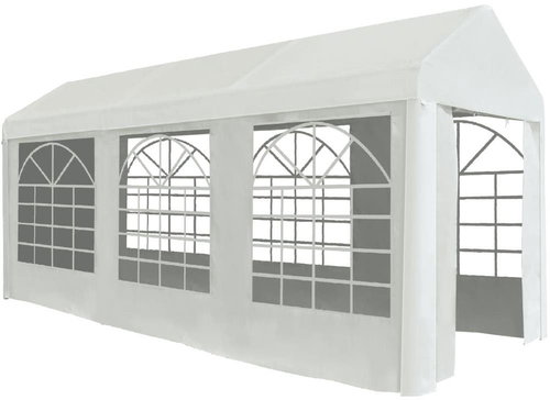 Party tent PE 2 x 5 m white - Garden Gazebo - Main image