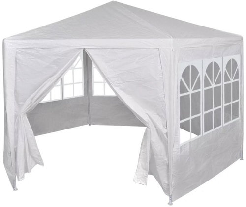 Party tent with 6 sides white 2x2 m - Garden Gazebo - Main image
