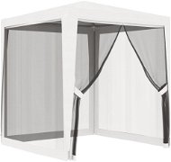 Party tent with 4 side walls made of mesh 2 x 2 m white - Party Tent