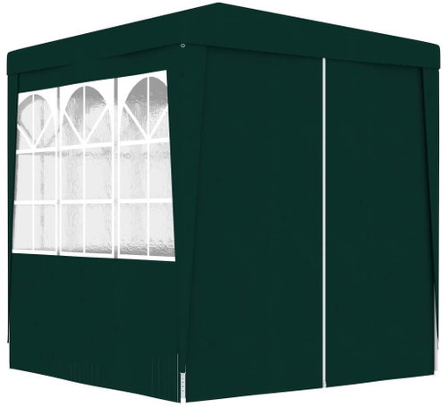 Professional party tent with sides 2 x 2 m green 90 g / m2 - Garden Gazebo - Main image