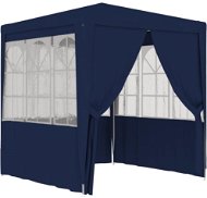 Professional party tent with sides 2.5 x 2.5 m blue 90 g / m2 - Garden Gazebo