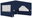 Professional party tent with sides 4 x 4 m blue 90 g / m2