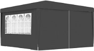 Professional party tent with sides 4x4 m anthracite 90 g / m2 - Party Tent