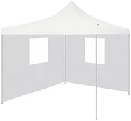 Professional folding party tent 2 sides 2 x 2 m white steel - Garden Gazebo