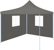 Professional folding party tent 2 sides 2x2 m steel anthracite - Garden Gazebo
