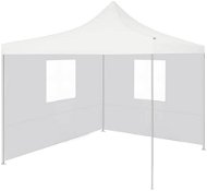 Professional folding party tent 2 sides 3 x 3 m white steel - Garden Gazebo