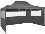 Professional folding party tent 3 sides 3x4 m steel anthracite - Garden Gazebo