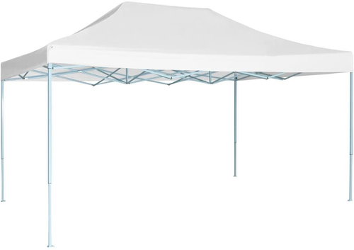 Professional folding party tent 3 x 4 m white steel - Garden Gazebo - Main image