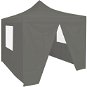 Professional folding party tent 4 sides 2x2 m steel anthracite - Garden Gazebo