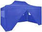 Garden Gazebo Professional folding party tent 4 sides 3 x 4 m steel blue - Zahradní altán