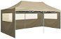Garden Gazebo Professional folding party tent 4 sides 3x6 m cream steel - Zahradní altán