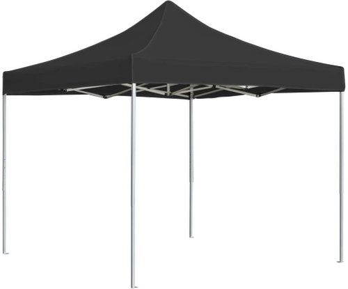 Professional folding party tent aluminum 2 x 2 m anthracite - Garden Gazebo - Main image