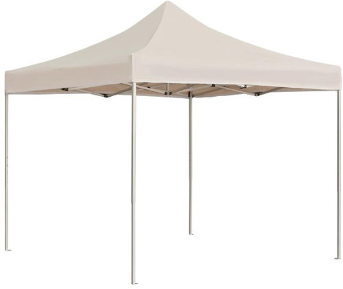 Professional folding party tent aluminum 2 x 2 m cream - Garden Gazebo - Main image