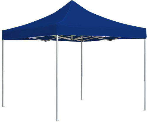 Professional folding party tent aluminum 2 x 2 m blue - Garden Gazebo - Main image