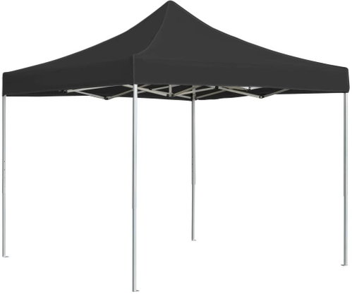 Professional folding party tent aluminum 3 x 3 m anthracite - Garden Gazebo - Main image