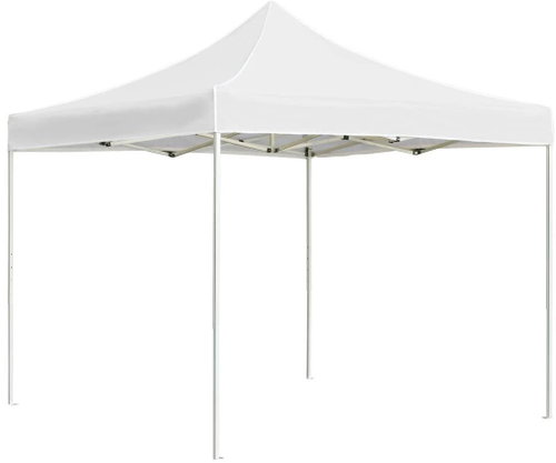 Professional folding party tent aluminum 3 x 3 m white - Garden Gazebo - Main image