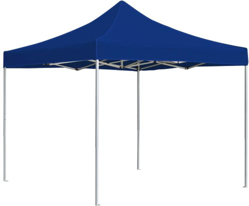 Professional folding party tent aluminum 3 x 3 m blue - Garden Gazebo - Main image