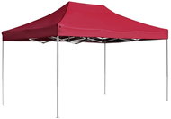 Professional folding party tent aluminum 4.5 x 3 m burgundy - Garden Gazebo