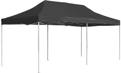 Professional folding party tent aluminum 6 x 3 m anthracite - Garden Gazebo - Main image