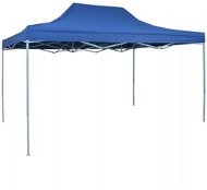 Scissor folding tent 3 x 4.5 m blue - Garden Gazebo