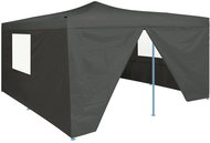 Folding gazebo with 4 sides 5 x 5 m anthracite - Garden Gazebo