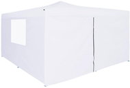 Folding gazebo with 4 sides 5 x 5 m white - Garden Gazebo