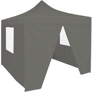 Folding party tent with 4 side walls 3 x 3 m anthracite - Party Tent