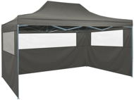 Folding tent with 3 walls 3 x 4.5 m anthracite - Garden Gazebo