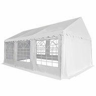 Garden gazebo white 3 x 6 m PVC - Garden Gazebo