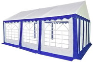 Garden gazebo PVC 3 x 6 m blue-white - Garden Gazebo
