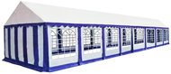 Garden Gazebo PVC 6 x 16m Blue-white - Garden Gazebo